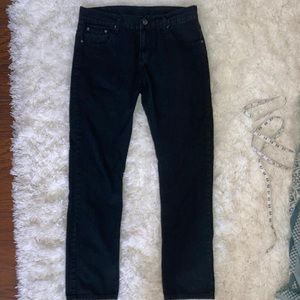alpha 17 | black relaxed slim jeans denim